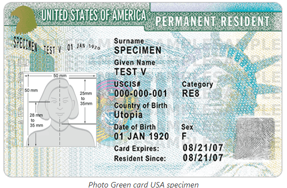 What a U.S. Green Card Looks Like?